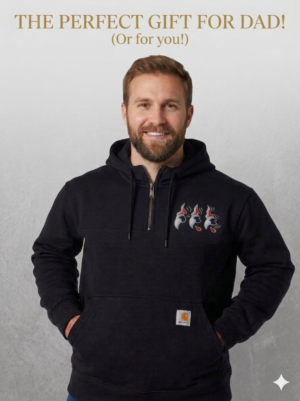 Carhartt Custom Hoodie XL - Jaguar Claw & Rain Protection⚡️ Don't miss out! 🎁
